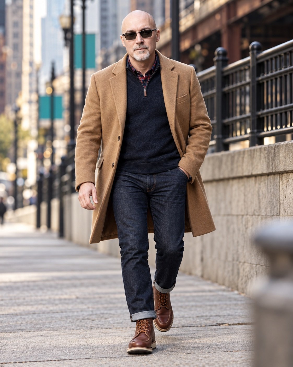 Brad Houser walking in a city setting
